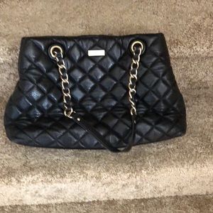 KATE SPADE black leather bag